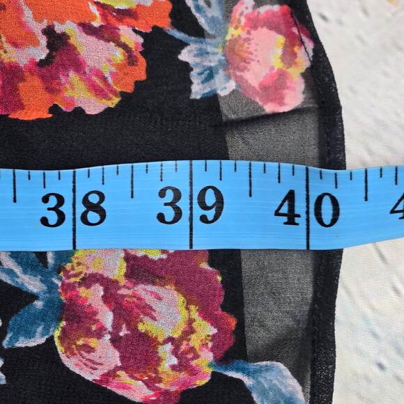 Halogen Pleated Black‎ Floral Dress 8 - Picture 9 of 9